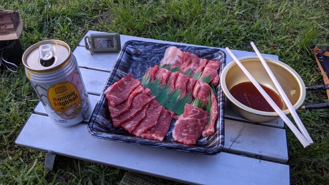 2022年初夏ソロ徒歩キャン＠湖岸緑地・志那1夕飯