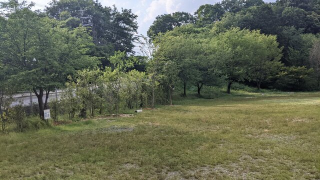 2022年梅雨直前ソロ徒歩キャンプ＠末山・くつわ池自然公園キャンプ場／オートキャンプ場・横の車道