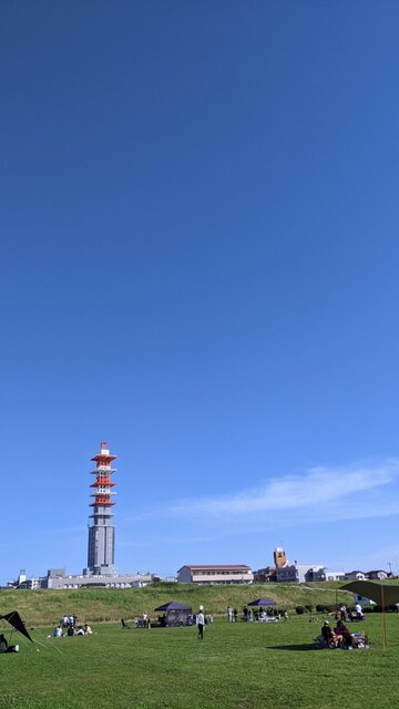2022年梅雨前コロナ制限明けソロ自転車BBQデイキャンプ@淀川河川公園・太子橋地区/電波塔