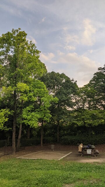 2022年戻り梅雨ソロ自転車キャンプ＠花博記念公園・鶴見緑地キャンプ場／10番サイト