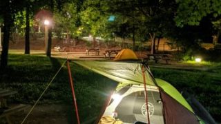 【大阪府】花博記念公園・鶴見緑地キャンプ場/2022年戻り梅雨ソロ自転車キャンプ