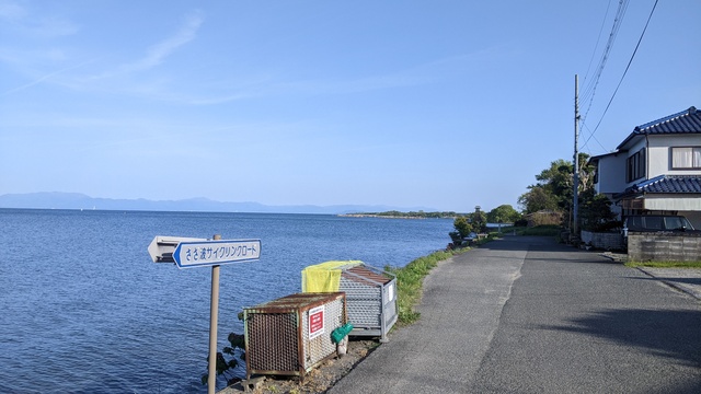 【滋賀県】六ツ矢崎浜オートキャンプ場（琵琶湖）／2023年初夏のバックパック自転車キャンプ