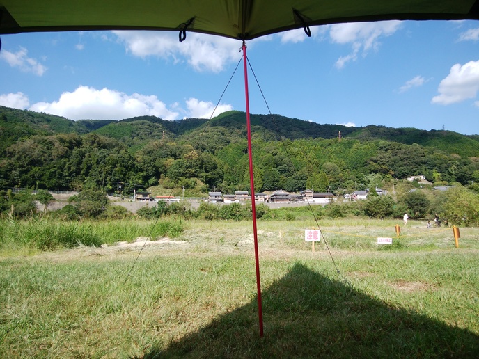 【京都府】笠置キャンプ場／2023年中秋の名月バックパック徒歩キャンプ