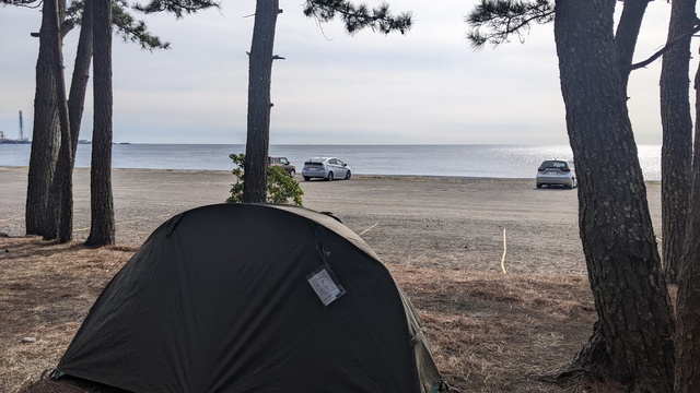 【和歌山】煙樹海岸キャンプ場／2024年冬の海バックパック徒歩キャンプ