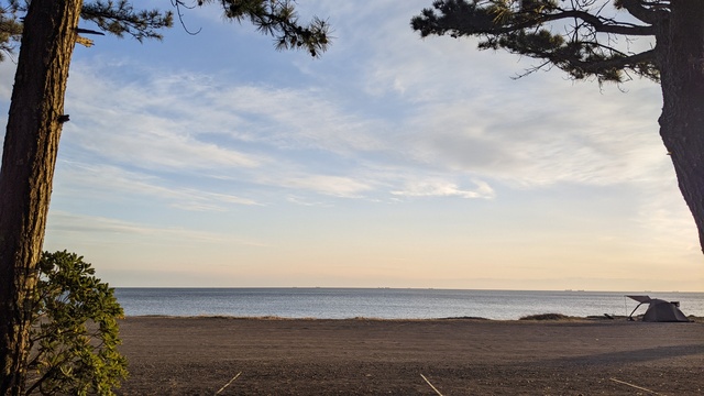 【和歌山】煙樹海岸キャンプ場／2024年冬の海バックパック徒歩キャンプ