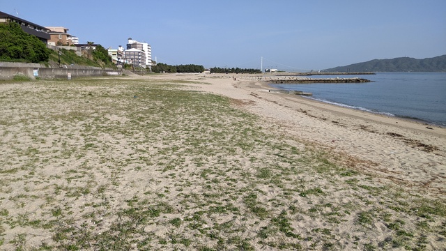 【兵庫県】林崎・松江海岸@明石市/2024年春の海バックパック徒歩キャンプ