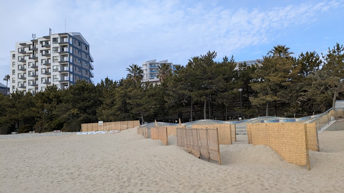 【兵庫県】林崎・松江海岸@明石市/2025年 冬の海辺 バックパック徒歩キャンプ