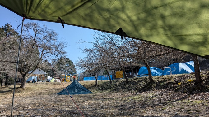 【京都府】くつわ池自然公園&キャンプ場/2025年早すぎた花見バックパック徒歩キャンプ