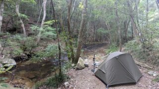 【兵庫県】KOBE川の音ベース／2025年梅雨直前の清流 バックパック徒歩キャンプ