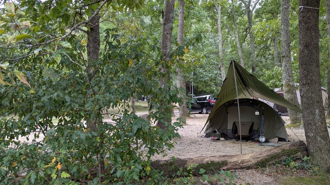 【滋賀県】マキノ高原キャンプ場＠奥琵琶湖／2025年初秋の林間バックパック徒歩キャンプ