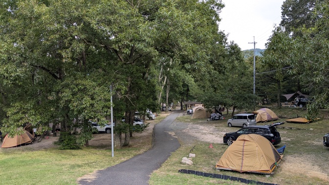 【滋賀県】マキノ高原キャンプ場＠奥琵琶湖／2025年初秋の林間バックパック徒歩キャンプ