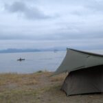 【滋賀県】六ツ矢崎浜オートキャンプ場@琵琶湖／2025年秋雨バックパック自転車キャンプ