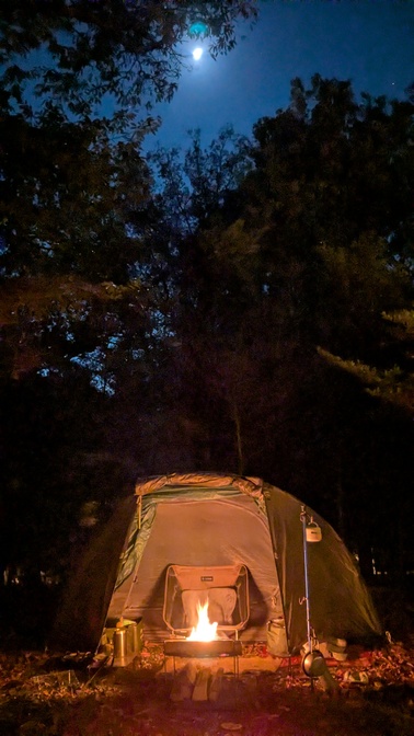 【大阪府】杜のテラス@能勢町／2025年杜の紅葉バックパック徒歩キャンプ