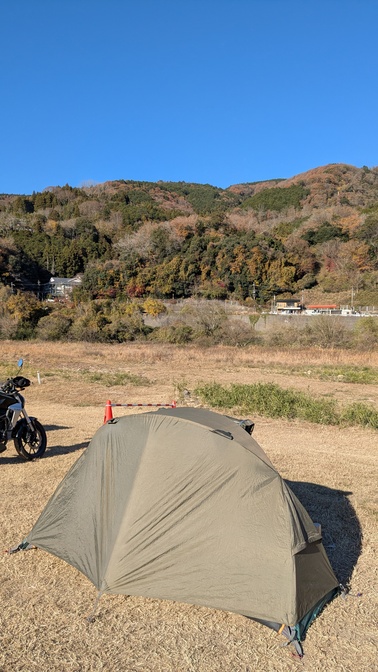 【京都府】笠置キャンプ場／2025年 敷もみじバックパック徒歩キャンプ納め
