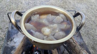 【京都府】笠置キャンプ場／2026年新春 芋煮会 バックパック徒歩キャンプ初め